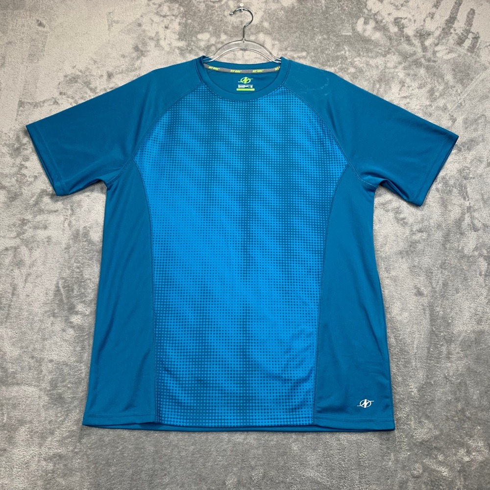 NordicTrack NT DRI Athletic T-Shirt Running Gym Activewear Blue Medium